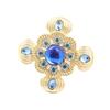 Vintage Fashion Brooch Niche High-End Sense Rhinestone Personalized Alloy Crown Corsage Bow Pin Accessories