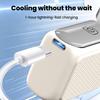 Mini Portable Handheld Fan With Cooling Effect AI Chip Control Powerful 5-speed Wind Adjustable Electric Fan Type-C Ports Charge