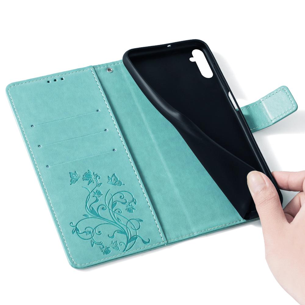 For Samsung Galaxy M34 5G/F34 5G Case PU Leather Card Slots Holder Pocket Butterfly Flower Phone Cover