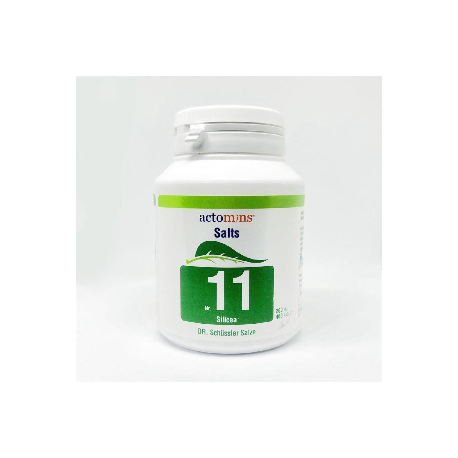 

Salts Actomins Nr: 11 | Silicea D12 | 400 Tablet Ast11 Ast11