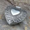 Vintage Flower Metal Jewelry Box Dustproof Ring Trinket Storage  Christmas Gift