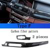 LHD For BMW 5 Series F10 F11 carbon fiber central armrest box cover storage box gear position panel decoration cover auto parts