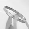 Hot-selling European and American couple bracelets, romantic plaid bracelets, titanium steel egg-shaped buckle, plaid pattern bracelets for men