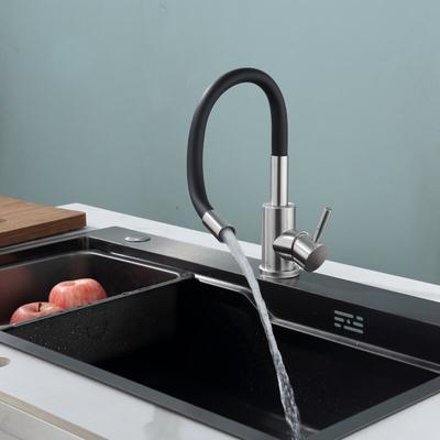 Stainless Steel Kitchen Faucet 360 Degree Rotating Hot Cold Water Mixer Sink Faucet Flexible Hose Swivel Sink Tap Bathroom Use