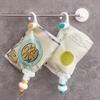 A Set of Hanging Shower Gel And Shampoo Refill Dispensers with Hooks, Designed for Use in Bathrooms. These Clips for Shampoo, Conditioner