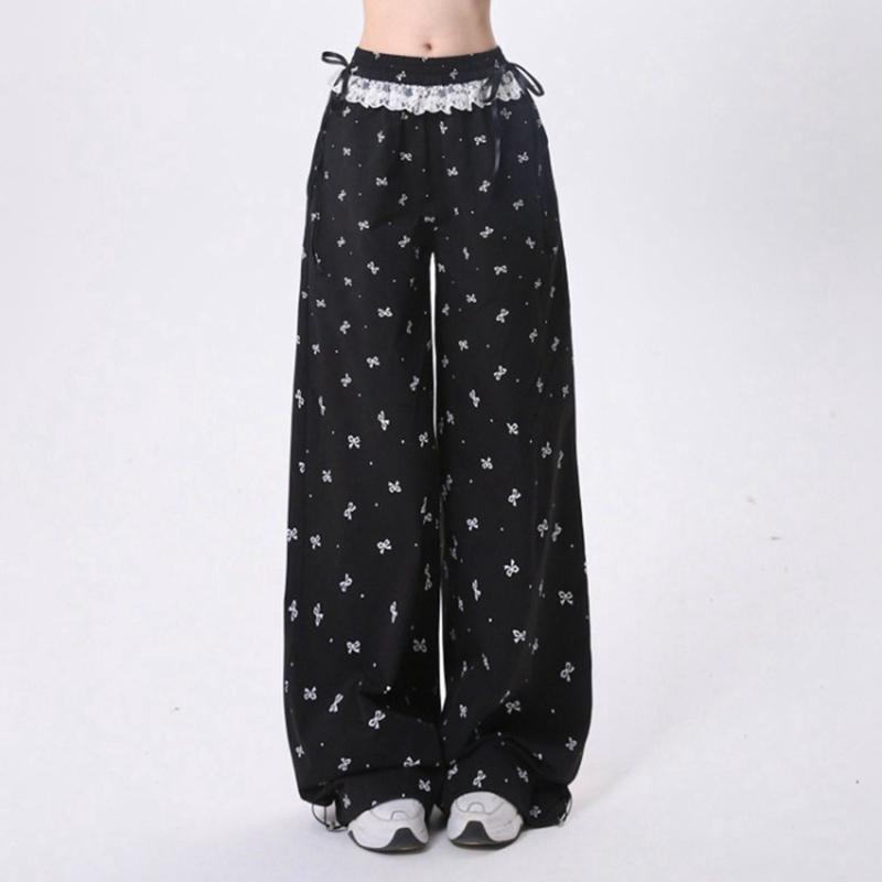 6-16 Years Kids Girls Loose Pants Wide-leg Pants