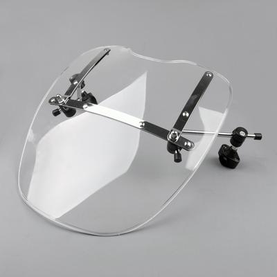 Bruce & Shark Motorcycle Windshield Panel for Honda, Harley, Suzuki, Yamaha, and Kawasaki Cruisers