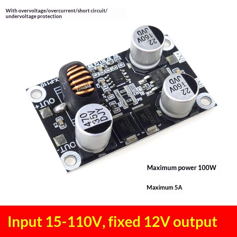 1Pcs Power Supply Step Down Converter Dc-Dc High-Power Step Down Module Non-Isolated Stabilizer 10V-110V To 5V/9V/12V/24V 5A