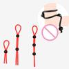 Male Lock Rope Adjustable Rope Binding Ball Stretcher Sperm Penis Ring Colorful Ejaculation Delay Erection Rings Adult Sex Toys