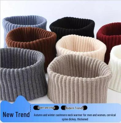 Unisex Kalınlaştırılmış Kaşmir Boyunluk: Sonbahar ve Kış İçin Çok Yönlü Örgü Kazak Dickey Atkı