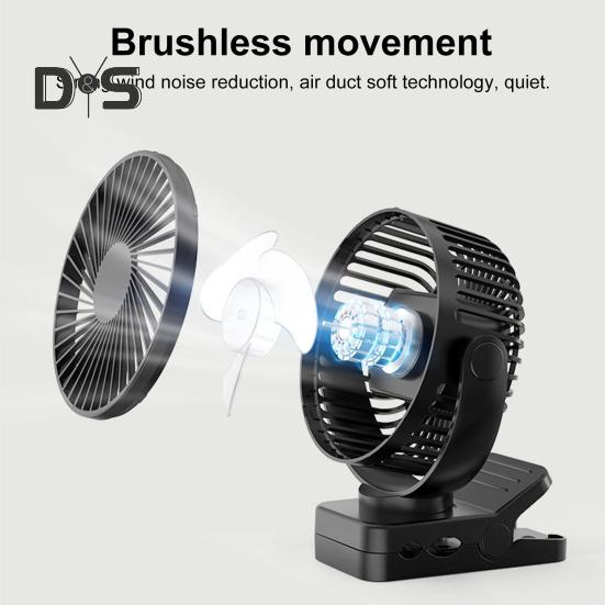 Cooling Fan with Powerful Magnetic Base LED Light Function 3 Wind Speeds Adjustable Timer Air Cooler Fan with Remote Control