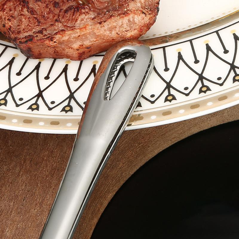 One Piece Long-Handled Stainless Steel Food Tongs; Ideal Kitchen Cooking Tools