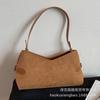 Underarm bag women's 2025 new trendy autumn and winter premium matte retro shoulder bag commuter messenger baguette bag