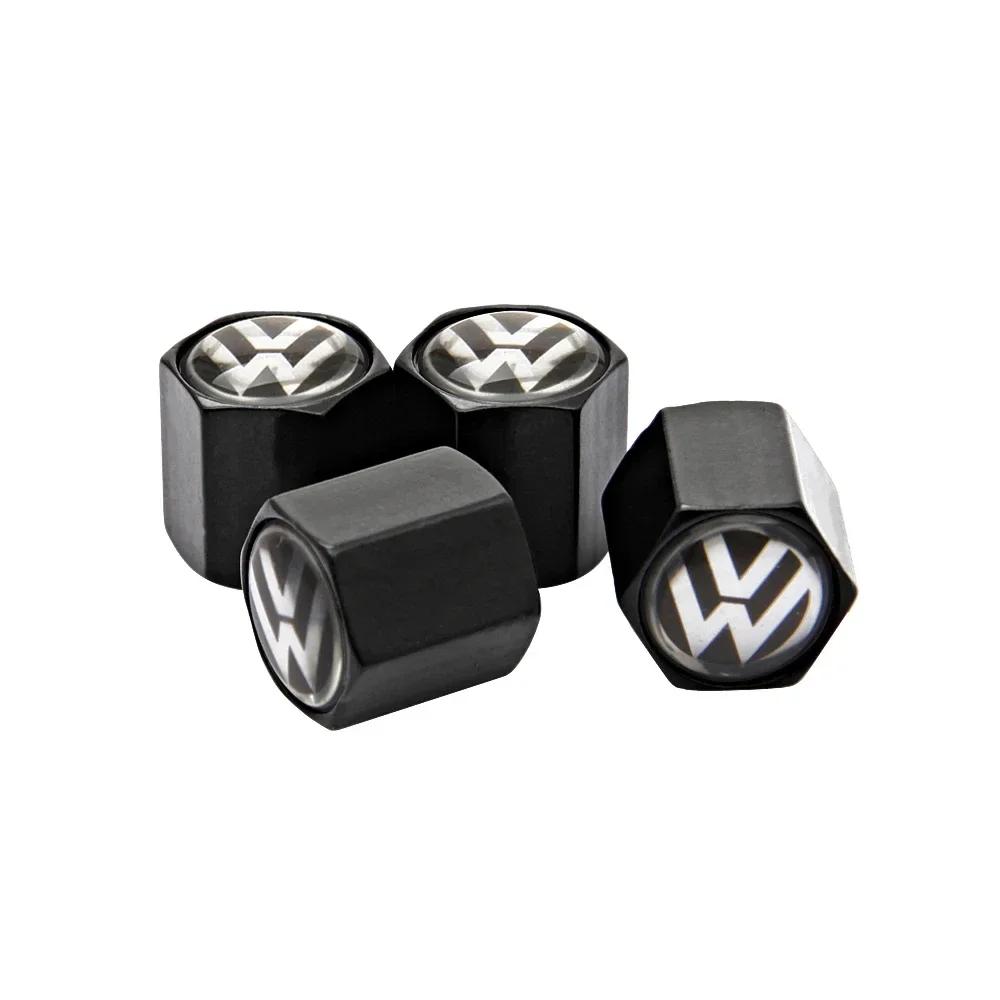 

VW GTI GOLF 2026 Hot For VW VOLKSWAGEN 4pcs Car Wheel Tires Valve Caps Tyre Dust Covers For Volkswagen GTI Passat Touareg Tiguan