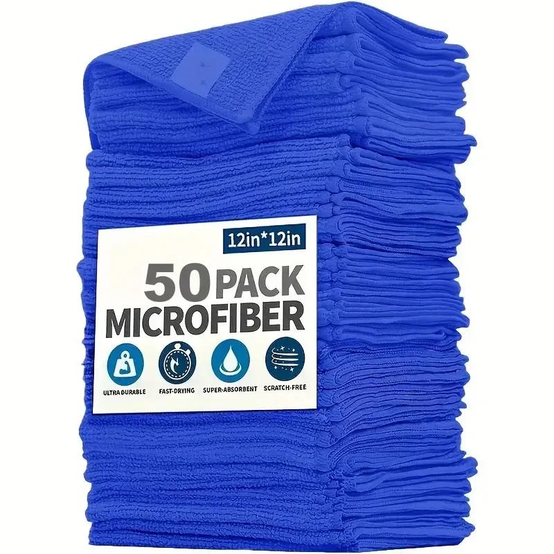 5-100Pcs Microfiber Towels Car Wash Drying Cloth Towel Household Cleaning Cloths Auto Detailing Polishing Cloth Home Clean Tools