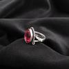 Rosa Rubellitt Edelstein Smykker, 925 Sterlingsølv Ring, Håndlaget Sjarmerende Ring, Bøhmisk Rubellitt Ring For Bestemor Gave