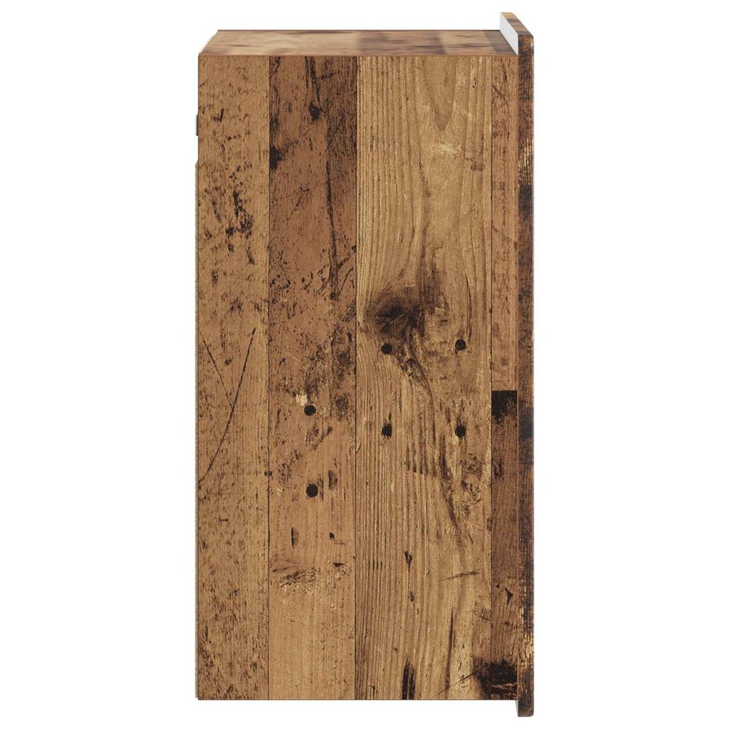 Wall Mounted Cabinet in Reclaimed Wood Style 59 x 31 x 64 cm Engineered Wood