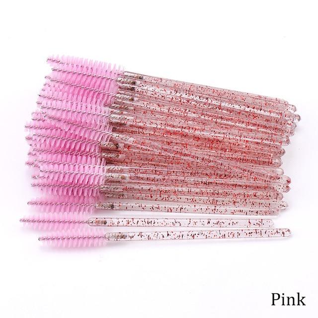 Eyelash Extension Disposable Eyebrow Brush Mascara Wand Applicator Spoolers Eye Lashes Cosmetic Brushes Set Makeup Tools