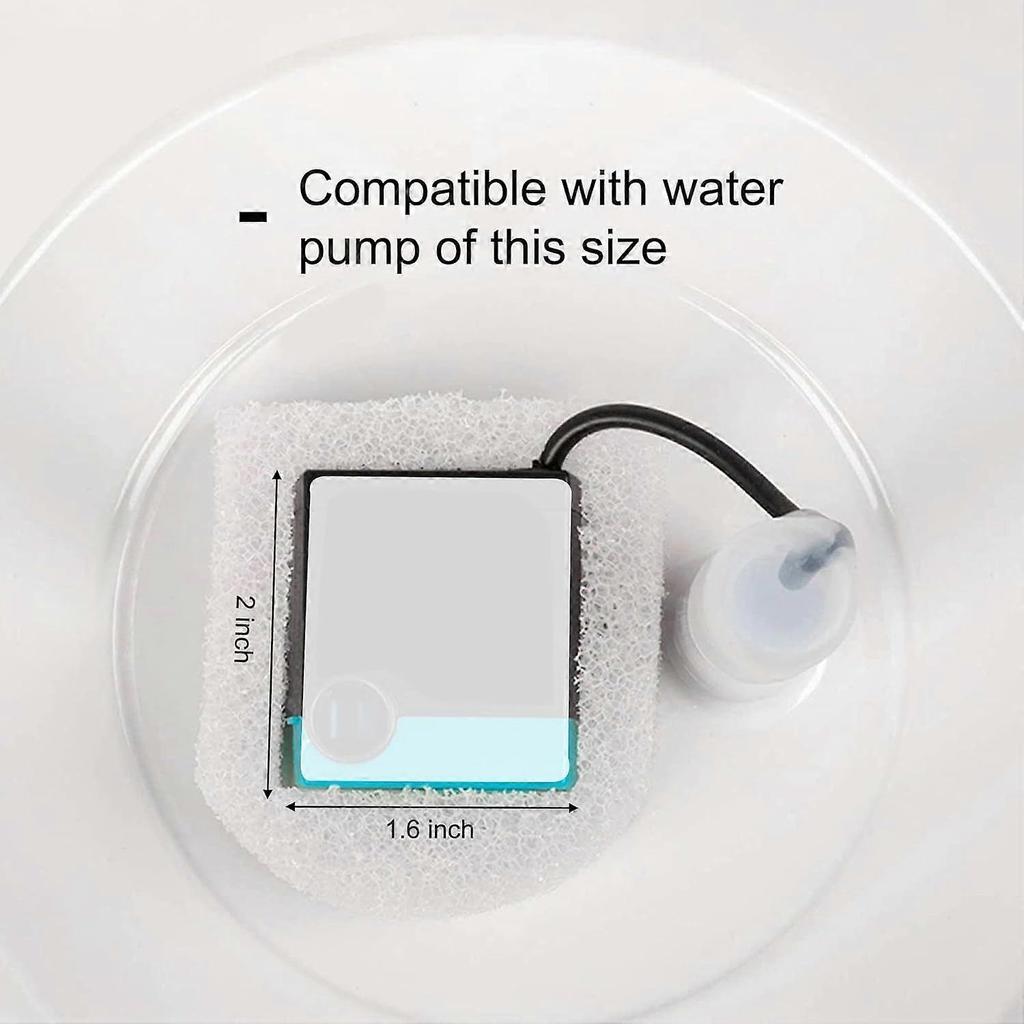 (12 Pcs) Cat Water Fountain Foam Filters, Compatible with Multiple Pet Fountain Dispenser Sponge Filters