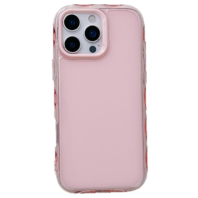 Jelly Ripples Transparent iPhone Case for 16 Pro Max, 14, 11 - Cross-Border Foreign Trade Compatible