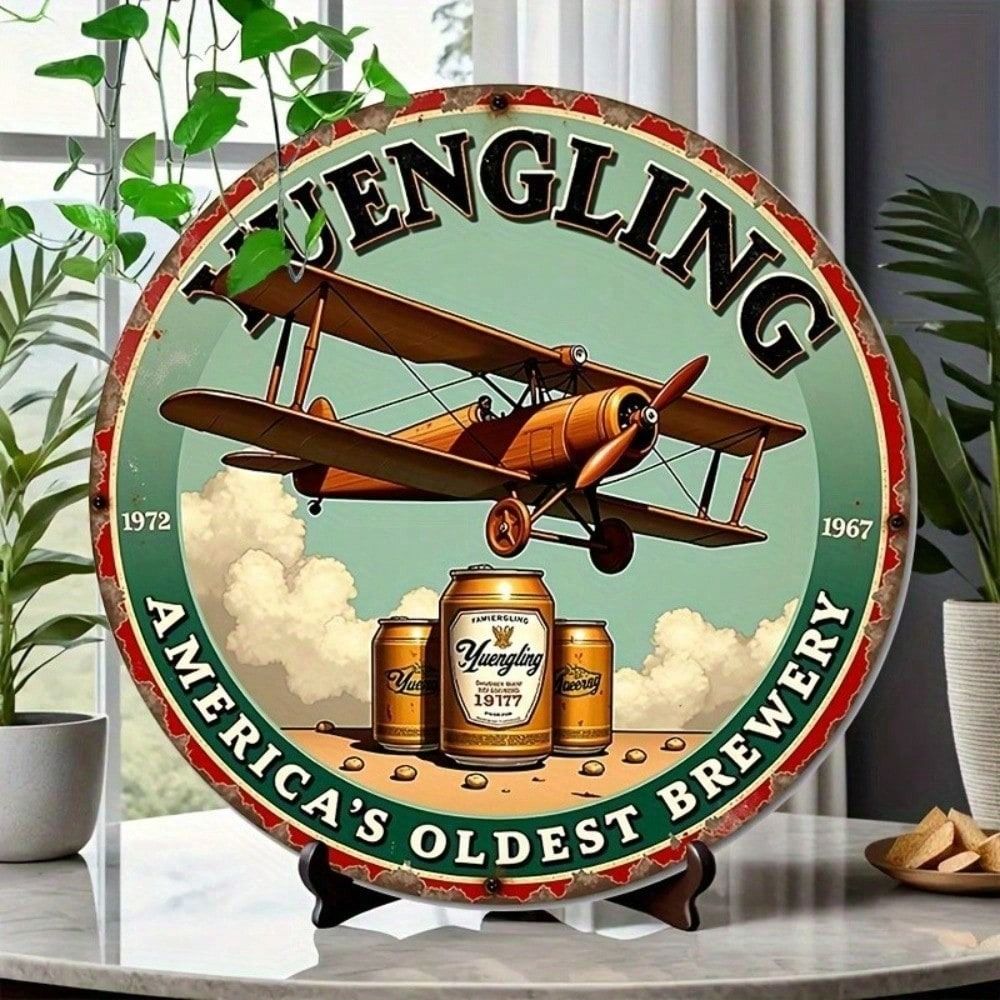 

Vintage Beer Metal Sign 20x20 cm Aluminum Wall Decor for Bar