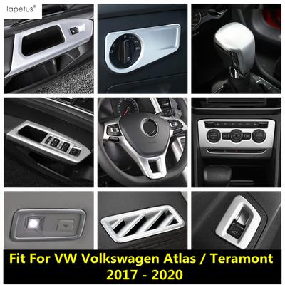Window Lift / Head Light / Steering Wheel / Middle Air AC Cover Trim Accessories For VW Volkswagen Atlas / Teramont 2017 -