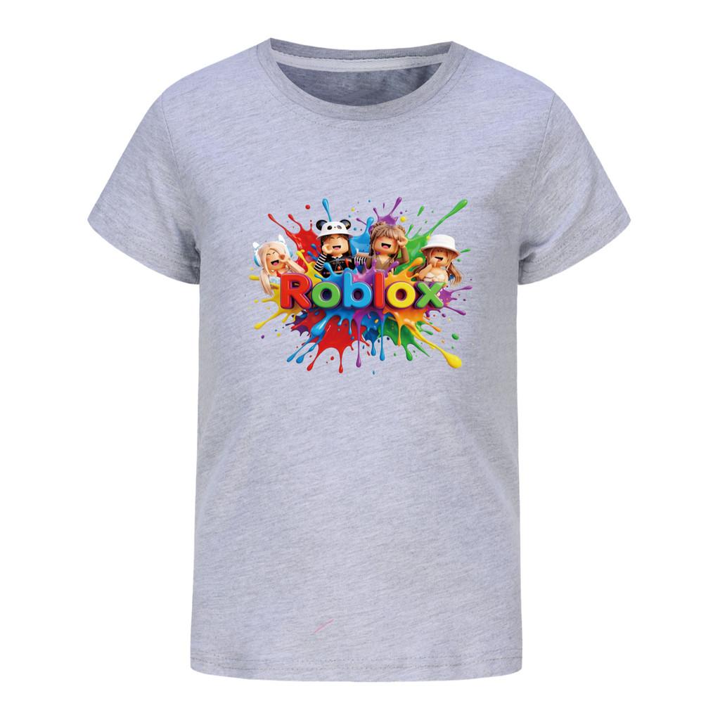 5575 Kids Boys Girls Roblox Print Short Sleeves T-Shirt