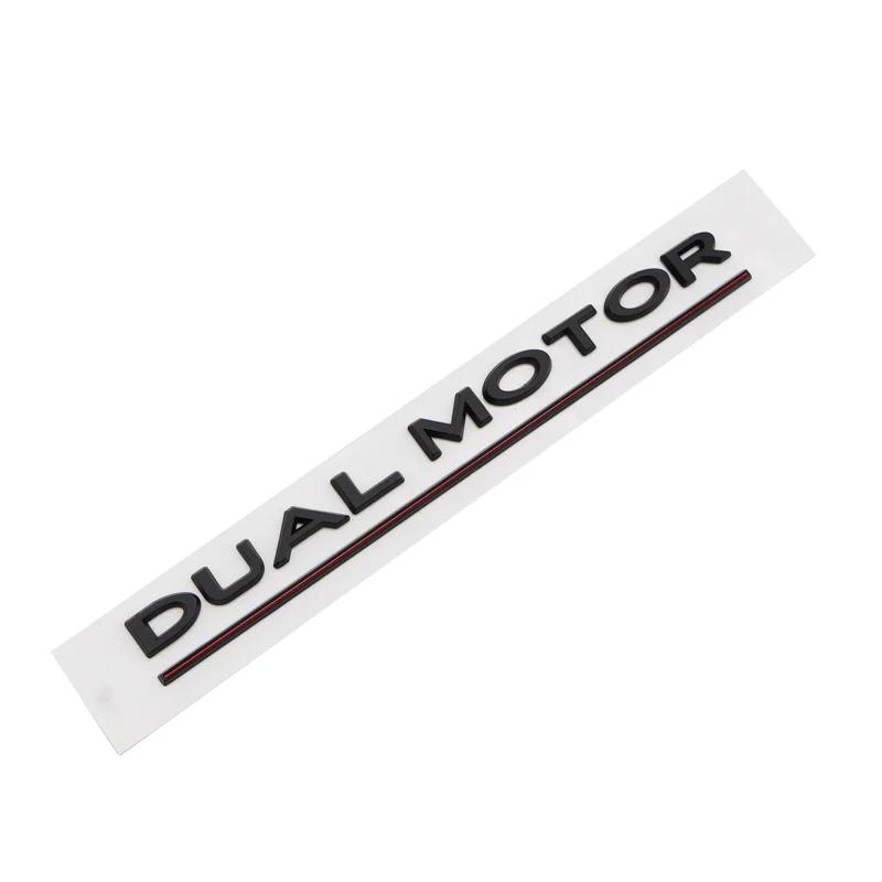 Car SpaceX Dual Motor Sticker Fender Side Decal For Tesla Model Y S 3 X Letters Space Logo Rear Emblem Badge Trunk Accessories