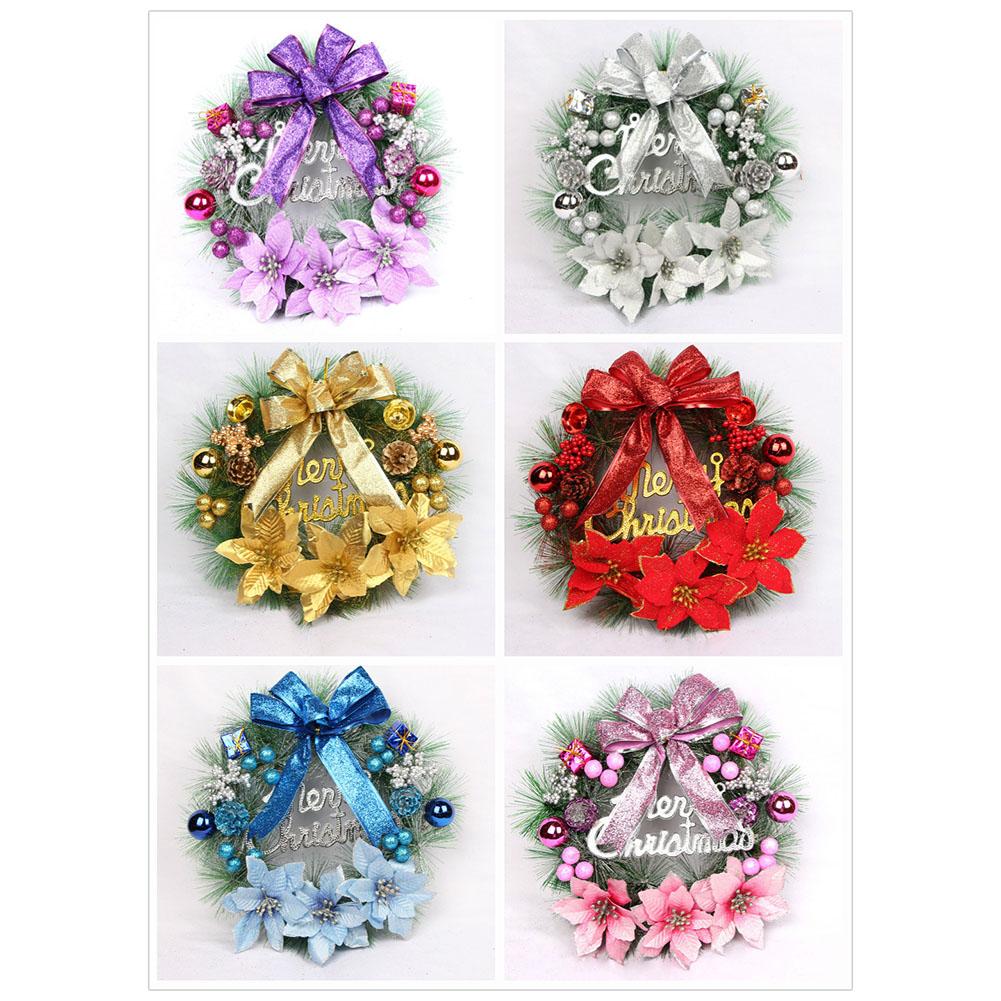 Various Bows Christmas Wreaths Weddings Above Fireplace