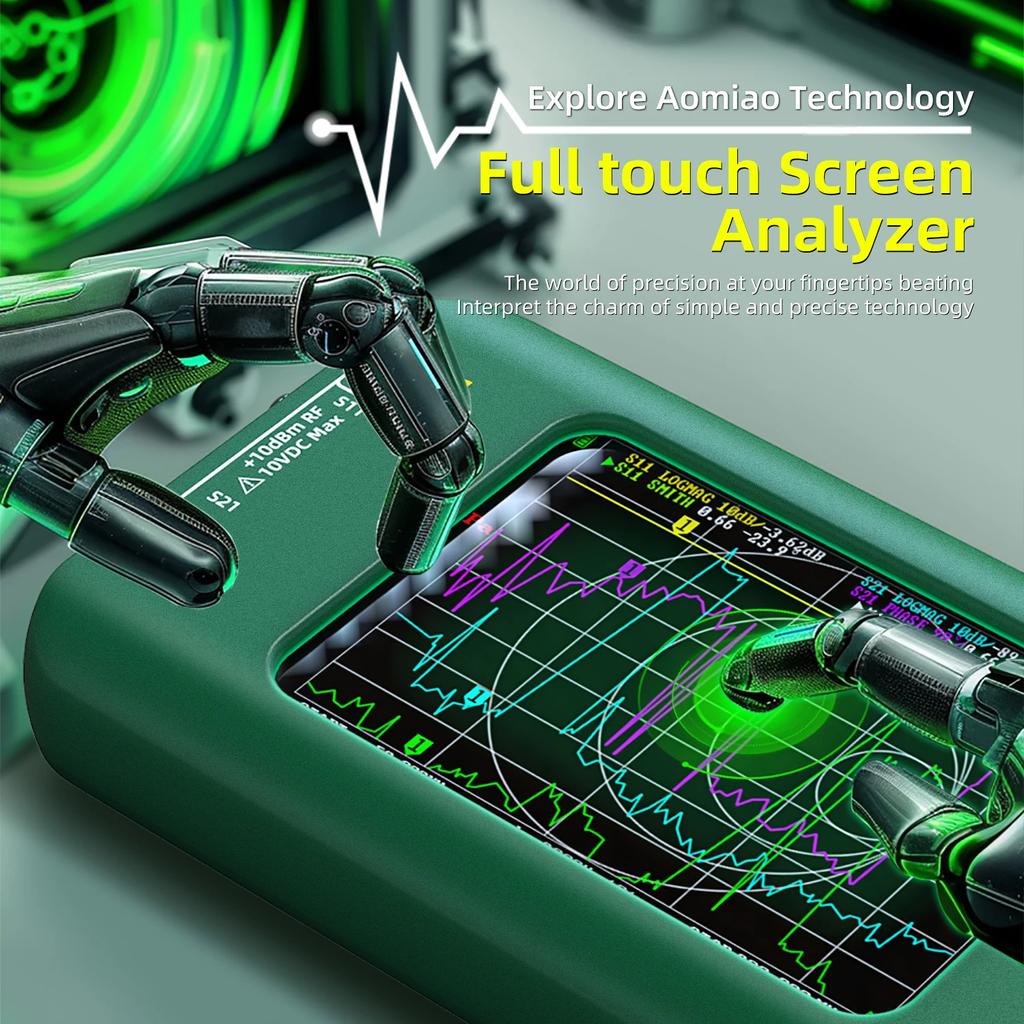 P5 Vector Network Analyzer 10K-1.5GHz Standing Waves HF VHF UHF With 4GB Memory Card 3.98 Inch Screen Display Digital VNA Tester