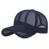 Einfache einfarbige atmungsaktive Baseballkappe aus Mesh Sommerhut für Herren und Damen gleich Sonnenhut verstellbare Sonnenschutzkappe