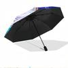 Genshin Impact Print Automatic Open Close Umbrella, Portable Foldable Umbrella, for Outdoor Commute Camping Trip, Ideal Birthday Gift