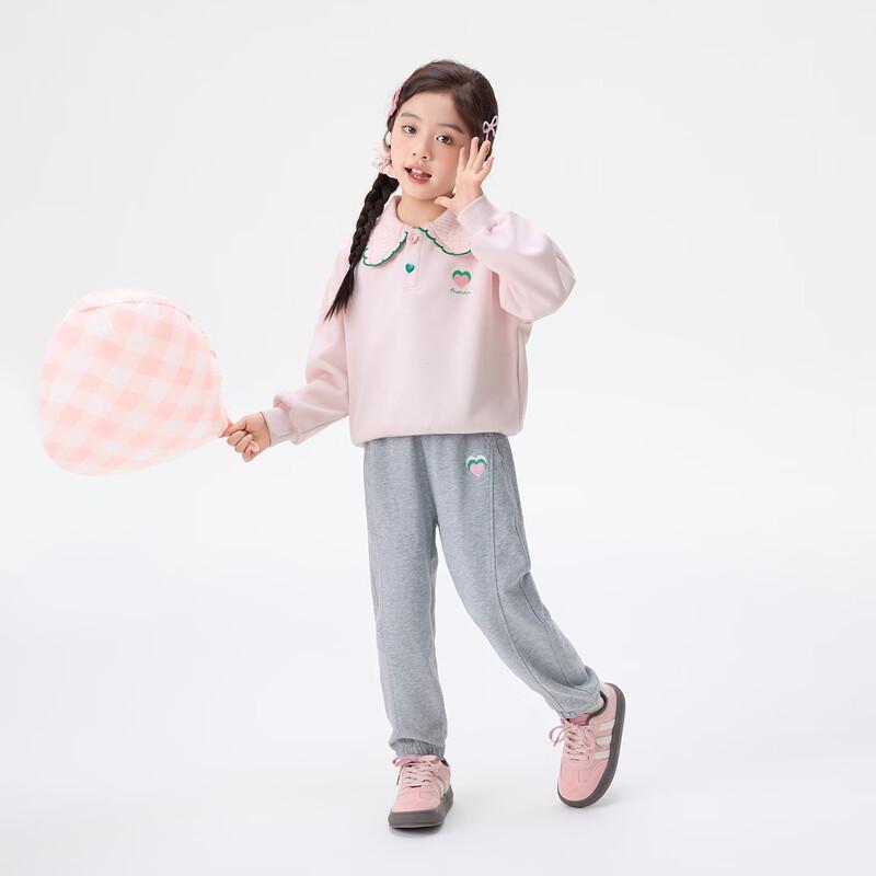 Xiao Yin Man Girls' Thickened Wavy Collar Sweatshirt