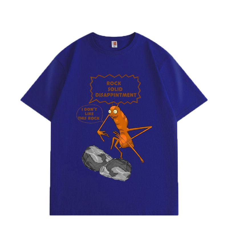 Marcus The Worm I Don't Like This Rock Funny Meme T-shirt High Quality Fashion Oversized T Shirts Unisex Cotton T-shirts