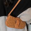 High-value Niche Matte Bag Female Leopard Print Autumn New Shoulder Underarm Bag Crossbody Small Square Bag