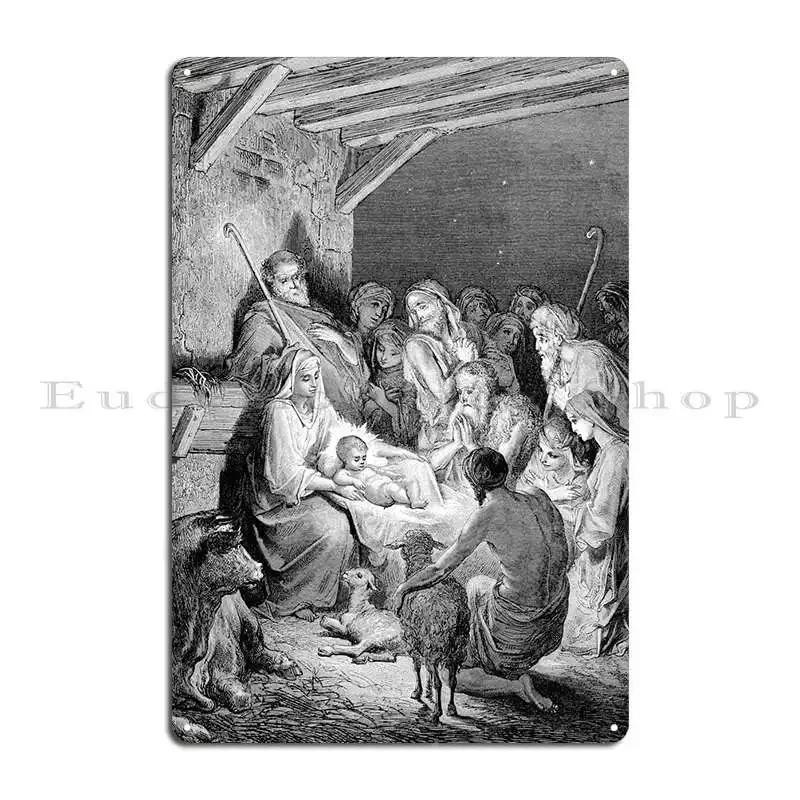 The Nativity Metal Plaque Party Customize Garage Wall Plaque Wall Decor Tin Sign Poster 20x30cm(7.8x11.8inch)