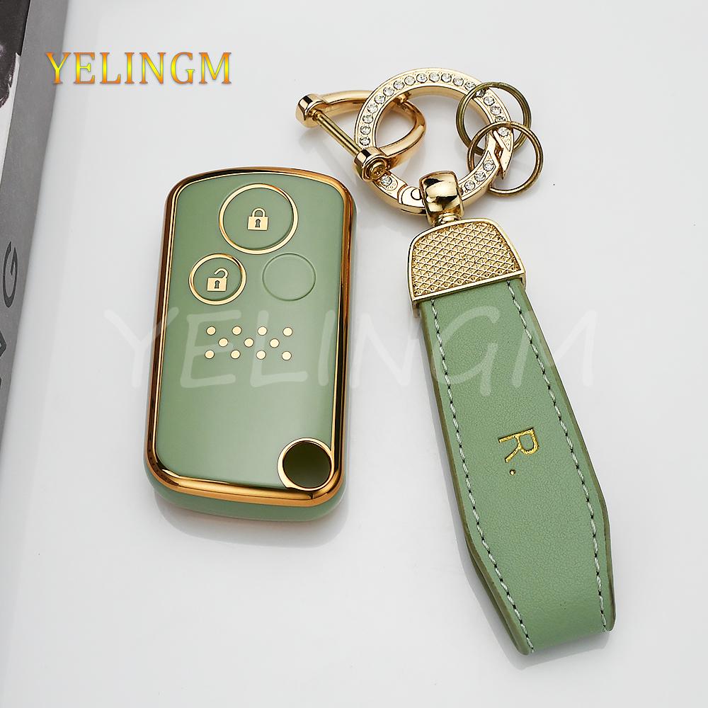 2 3 Buttons Soft Tpu Shell Fob For Honda Fit Jazz Shuttle Gp2 Spada Stepwgn Rg1 Freed Spike Ge6 Car Case Key Cover Fob Keychain