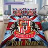 Sunderland Afc Crest Custom Name Pattern Bedding Quilt Set Quilt Cover Pillowcase Home Birthday Gift(1 * duvet cover + 2 * pillowcase, without core)