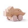 Developmental Cartoon Dinosaur Car Hand-decorated Wooden Block Toy  Baby Birthday Gift