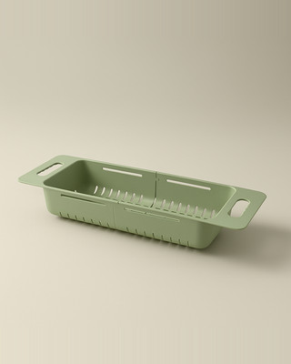 Noul Scurător de vase reglabil Coș de scurgere pentru chiuvetă Spălat legume fructe Suport de scurgere din plastic Accesorii pentru bucătărie