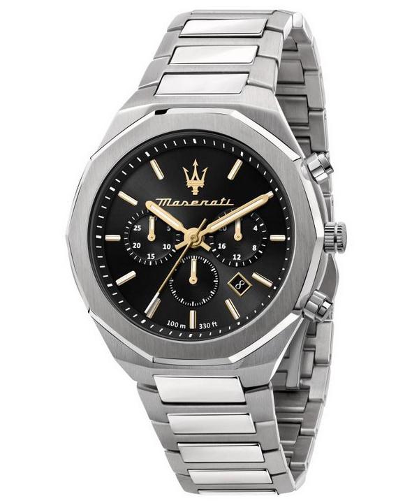 Maserati Stylové pánské hodinky Chronograph s černým ciferníkem Quartz R8873642010 100M