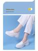 Genuine Leather Non-Slip Nurse Shoes with Soft, Breathable, Thick Sole