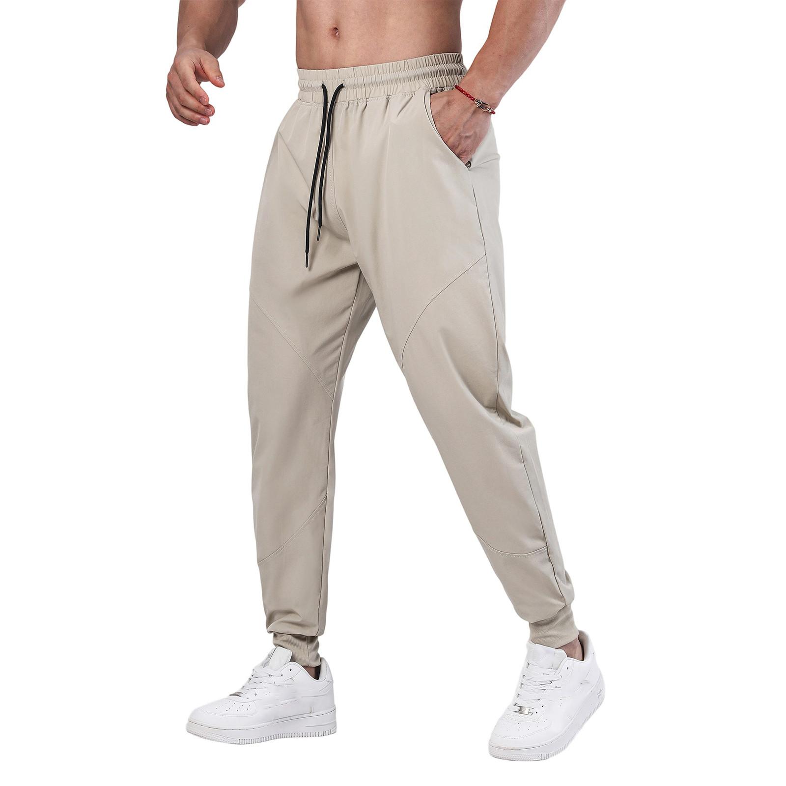 

Men s Sports Casual Jogging Trousers Lightweight Hiking Pants Outdoor Pant XXXL бежевый