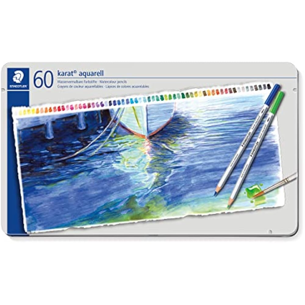 Staedtler Colored Pencils 60 Color Watercolor Pencils Calato Querrell 125 M60