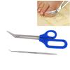 Stainless Steel Pedicure Nail Tool Set Long Handle Toenail Scissors Nails File