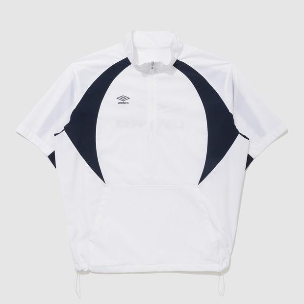 Umbro Double-Cut Short Sleeve Stand Neck Anorak White (Uq221Swt54) (A Type)