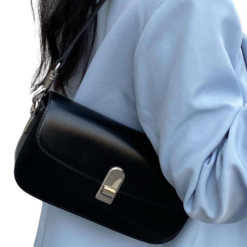 

Однотонные сумки через плечо из искусственной кожи для женщин, модные простые модные женские сумки, роскошные женские сумки под мышками