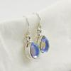 Natural Angel Aura Quartz Earrings, Handmade Earrings, 925 Sterling Silver Teardrop Quartz Earrings, Anniversary Earring