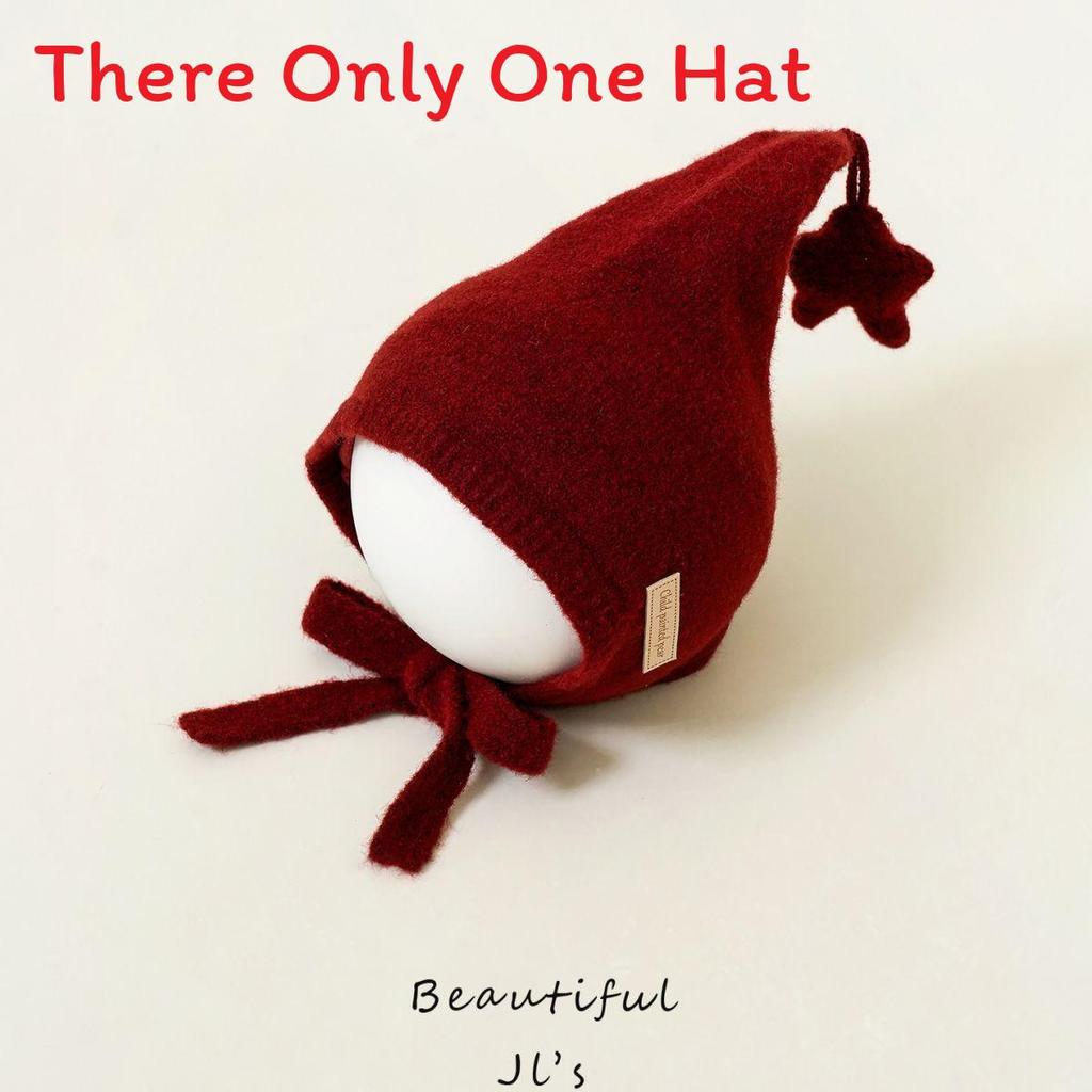 Kids Casual Embroidered Star Wool Cap For Autumn And Spring Wear