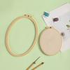 4Pieces Stitching Hoop Spring Clip Oval Shape Embroidery Hoop Stitching Embroidery Frame for Embroidery Sewing Stitching